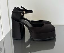 H&M Chunky black platform heels.