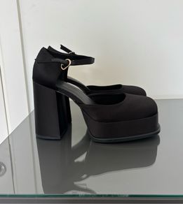 H&M Chunky black platform heels.