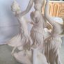 Greek Roman Plaster Sculpture 3 Women Holding Hands  Sculpture Image 7