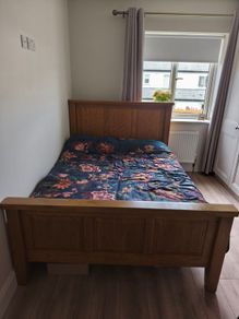 Double bed with mattress
