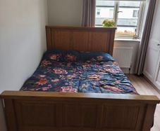 Double bed with mattress