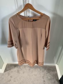 Oasis fawn dress - stunning sleeve bottom ended detail