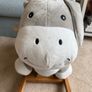 Mamas & Papas Ellery the Rocking Animal in gray plush. Image 3