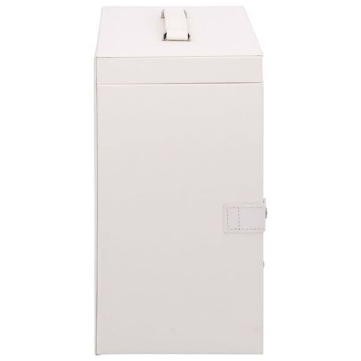 Jewellery Box 5-Layer with Mirror Lockable White