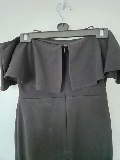 Black bardot dress
