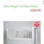 Oslo white Cot bed Image 6