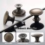 NEW SALE | 24PCS Vintage Cabinet Knobs, Chic Drawer Knobs, Antique Brass Kitchen Cupboard Handles, 30mm Round Furniture Door Knobs Image 2