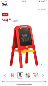 Crayola Easel 2-in-1 Chalkboard and Magnetic Whiteboard
