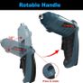 Cordless Screwdriver Tool Rotated 90 Degrees with Rechargeable Battery & LED Light for Home DIY (FREE POSTAGE) Image 7