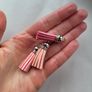 Faux leather tassel for making jewelry and other crafts 3pcs NEW Image 2