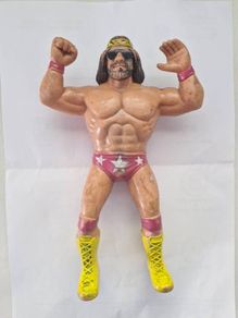 Macho Man Randy Savage 1986 Vintage Wwf Ljn Titan Sports 8" Wrestling Figure