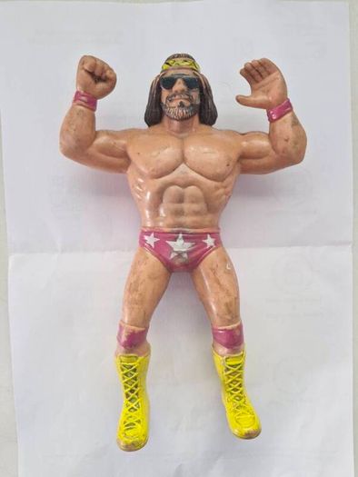 Macho Man Randy Savage 1986 Vintage Wwf Ljn Titan Sports 8" Wrestling Figure