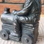Jeanne Ryhnart Cold Cast Bronze "Boy On Train" Sculpture Image 5