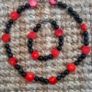 Coral and onyx bracelet and necklace set with 925 sterling silver clasp Image 2