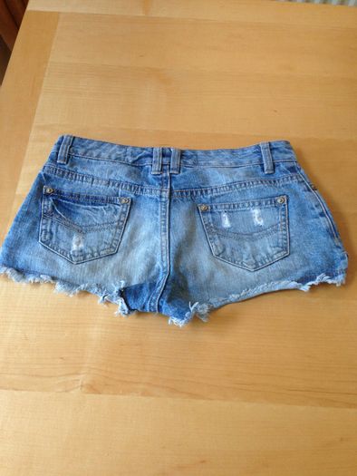 High Leg Denim Shorts