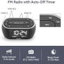 Bedside Alarm Clock Radio with 7 Color Night Light,Dual Alarm, Snooze, Dimmer, USB Charger, Nap Timer, Digital Alarm Clock with FM Radio and Auto-Off Timer,Mains Powered with Battery Backup Image 6