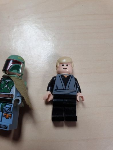 Lego Star Wars Boba Fett Luke skywalker Kithaba minifigures from set 9496 desert Skiff