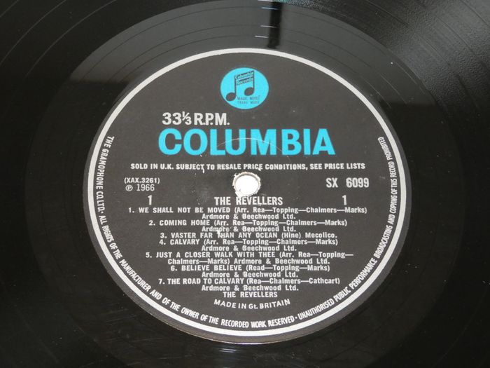 The Revellers Uk Pressing 1966 Lp Mono Uk Pressing