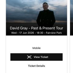 David Gray Front Standing Tickets