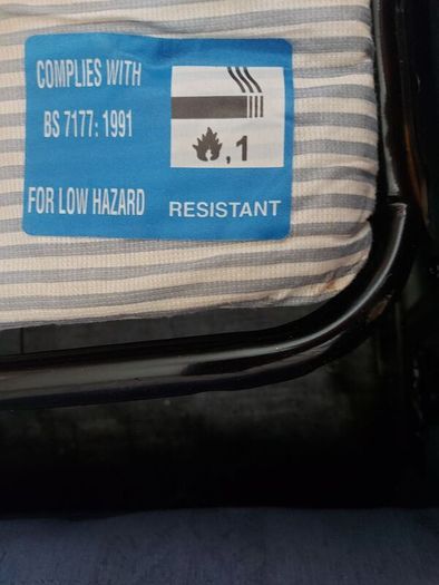 Blue Sofa Bed new seat cushions