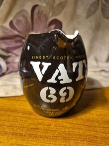 Vintage Wade Pottery VAT 69 Scotch Whisky Water Jug  Barware Pitcher 1970s