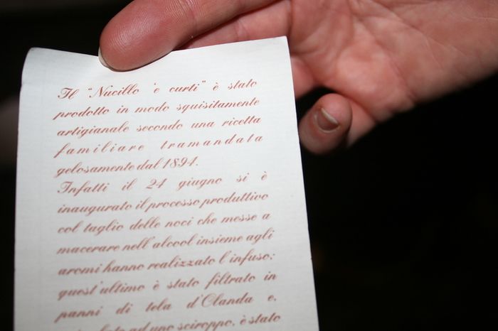 Liquore di Noci "Nucillo"  E' Curti