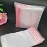 Clear Resealable Zip Lock Plastic Bags 100pcs Medium Sizes Image 3