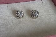 Pandora sterling silver lotus flower clips charm very good condition