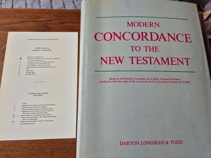 Unique Item. Vintage SlipC. Modern Concordance to the New Testament. 1976. Religious.Bible.