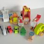 Wooden vehicles cars train helicopter bundle Image 3