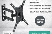TV Wall Mount Bracket Tilt Swivel 20" - 65" TV