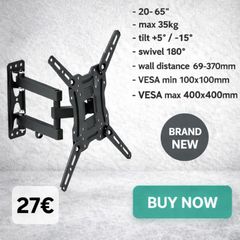 TV Wall Mount Bracket Tilt Swivel 20" - 65" TV