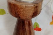 wooden candlestick