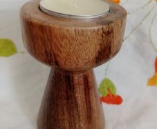 wooden candlestick