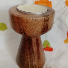 wooden candlestick