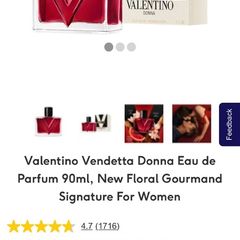 VALeNTINO Vendetta 90ml parfum for her / latest release