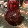 Ruby glass globe lamp free postage Image 2