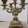 Vintage Candle Holder in Gold with Details / For 5 Candles / Antique Home Decor / Old Golden Candelabra Candle Stand Image 10
