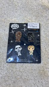 Funko POP! Pin Star Wars Enamel Pin Set of 4 - Darth Vader, Luke, Chewbacca, Stormtrooper