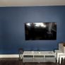 Corner suite, navy & grey cushions,NavyCurtains,lamp shade Image 6