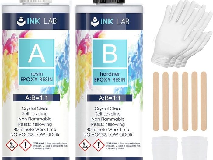 NEW SALE | 960ml Clear Crystal Resin Kit for Beginners Casting Resin Kit for Crafts Jewelry Making