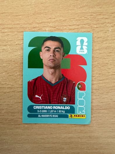 Panini world cup stickers Cristiano Ronaldo