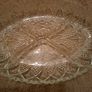 Oval Cut Glass Serving Dish Image 3