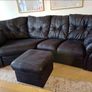 Like new 4 seater 3 seater Lebus Florida couch sofa and footstool Image 2