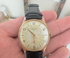This is a vintage Cadola manual-wind mechanical wristwatch dating from approximately the 1950s to the 1960s.