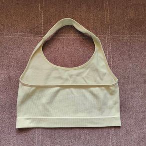 Light green halter neck cropped top, size 10