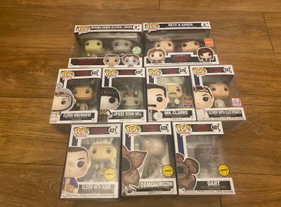 Stranger Things Rare, Chase, UPSIDE DOWN BARB & ELEVEN 2 PACK Exclusive Funko Pop Lot