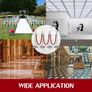 4 Pack Retractable Silver Round Top Stanchion Post Queue Crowd Control Barrier Posts Line Pole with 1.5M Red 2 Velvet Rope Image 6