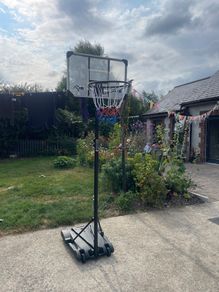 Basketball stand and hoop