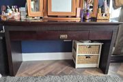 Table and matching mirror